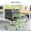 Chaise de bureau en cuir véritable Ashvina-423942456-447292350