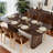 62" Rectangular Dining Table for 6–8, Wooden Kitchen Table with Double Pedestal Base, Sturdy Dining Table for Dining Room, Kitchen & Living Area-1859598228