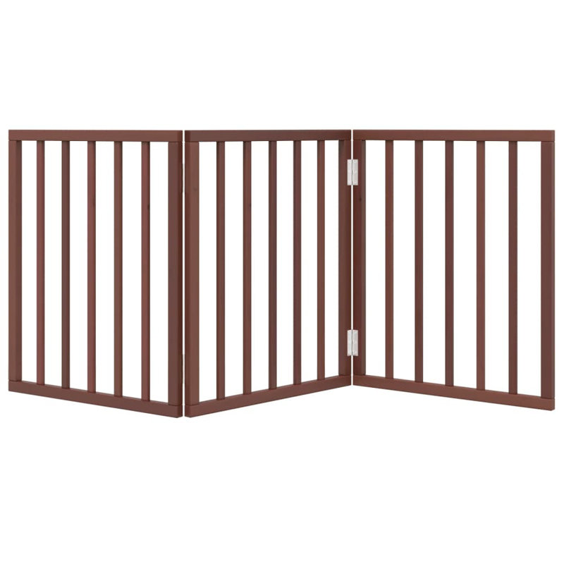 Wyanet Solid Wood Dog House Door, Brown, 60cm H x 150cm W x 2cm D