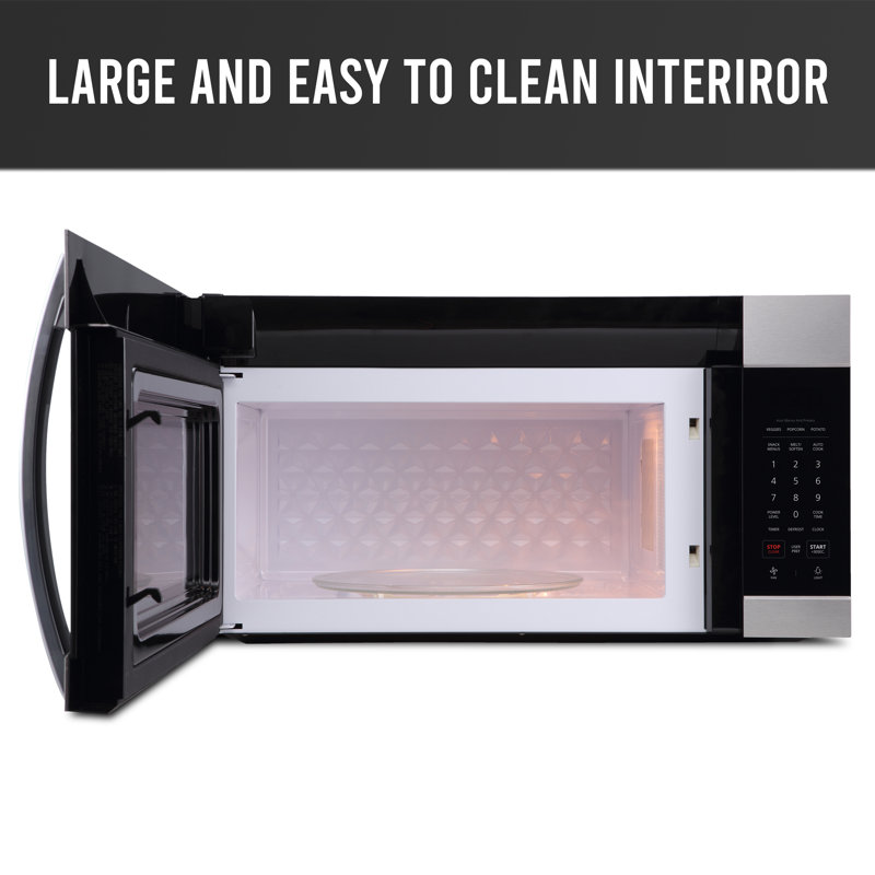 Farberware 1.7 Cubic Feet Over-The-Range Microwave, Stainless Steel