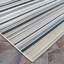  Tapis rayé bleu marine Latitude Run® Comley-112312383
