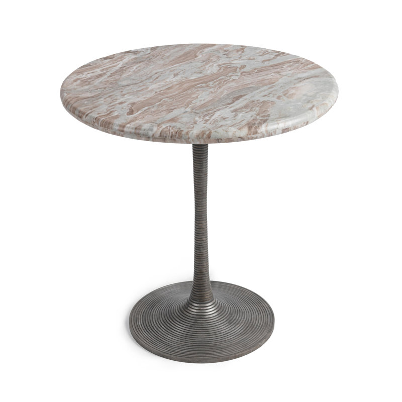 Hannabelle Round Marble Pedestal Dining Table