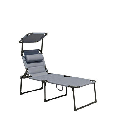 Foldable Outdoor Sun Lounger,Reclining Lounge Chair,Garden Lounging Seat(Only Lounge Chair)