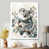 White Picture Framed