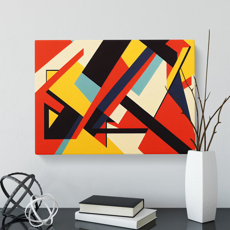Bauhaus Vol.4 Abstract - Wrapped Canvas, 50cm H x 76cm W x 3cm D