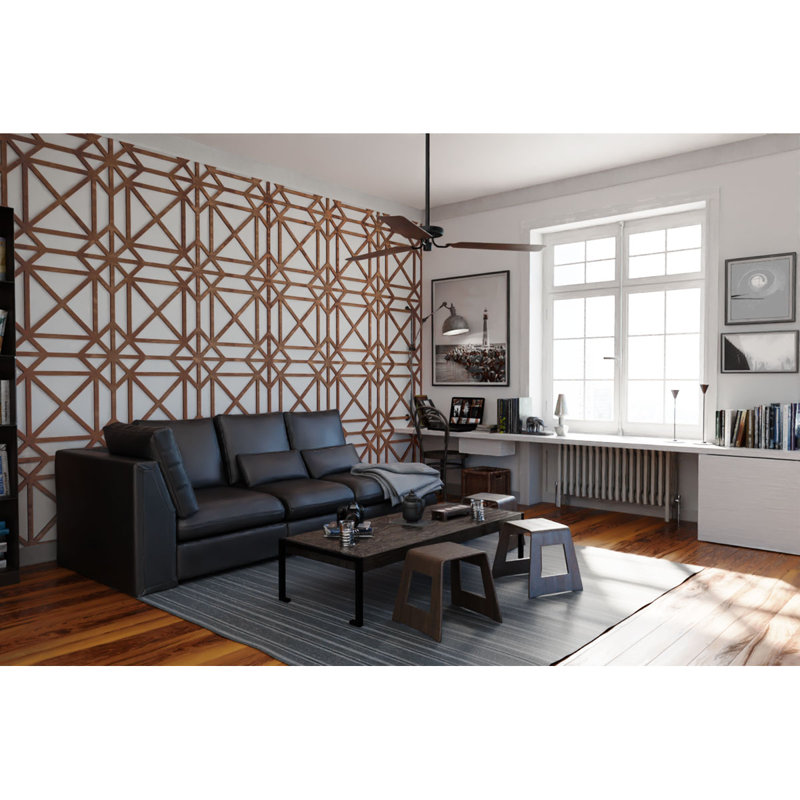 Panneaux muraux décoratifs en bois Buxton, Cerise, H 7 3/8 po x l 7 3/8 po x P 1/4 po
