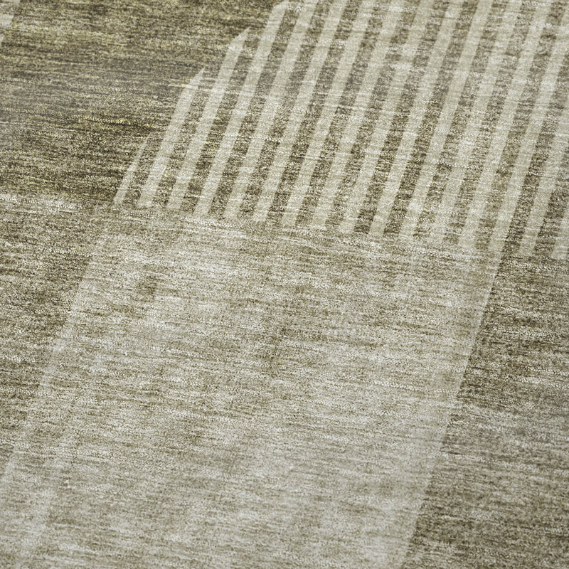 Jeté art déco Addison Sherpa ASB711, Taupe