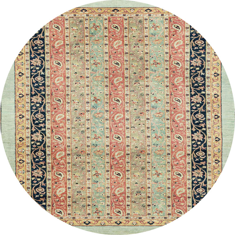 Abstract Indoor Rug, Round 6'