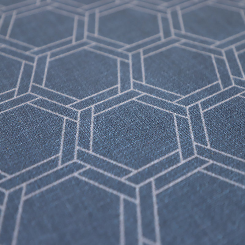 Un-Rug Honeycomb Low Profile Kitchen Mat, Blue, Runner 1'11" x 5'11"