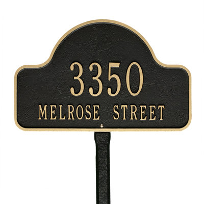Lexy 2-Line Lawn Address Sign