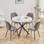 Miko 50cm H Velvet Upholstered Metal Side Chair-254413085
