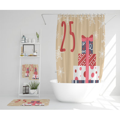 Kenisha Polyester Shower Curtain Set