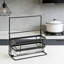 Kitchen Sink Caddy Organizer With Foldable Dishcloth Holder, Drain Rack & Food Strainer - Multi-Functional Countertop Sponge And Soap Dispenser Holder For Sink