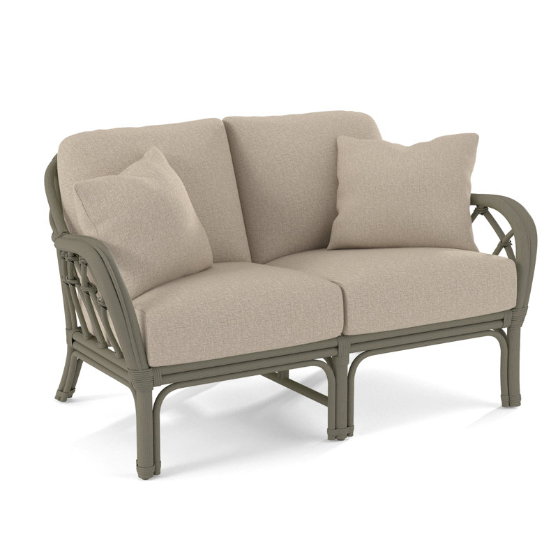 Edgewater Upholstered 56'' Loveseat, Greystone, Eggshell Crypton Performance; 0884-93