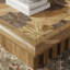 Table basse carrée en bois de salon
