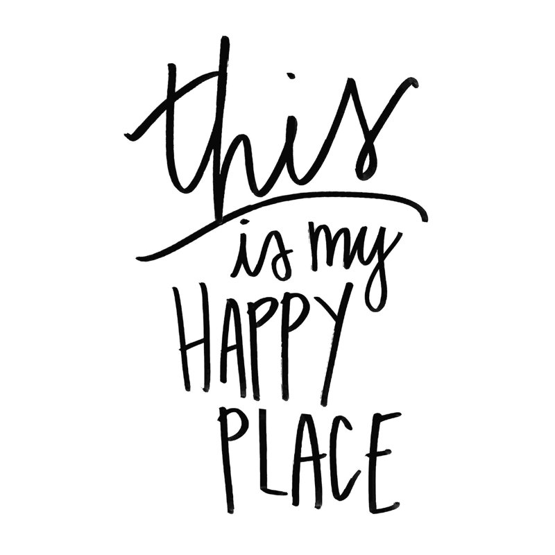" Happy Place 4 ", 18" H x 12" W  