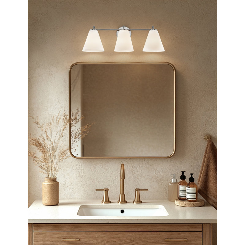 Lavabo / vasque 3 lumières Fusion - Nickel brossé Fusion, 3, Nickel brossé