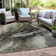 Machine Washable Indoor/Outdoor Xhevrie Gray Rug