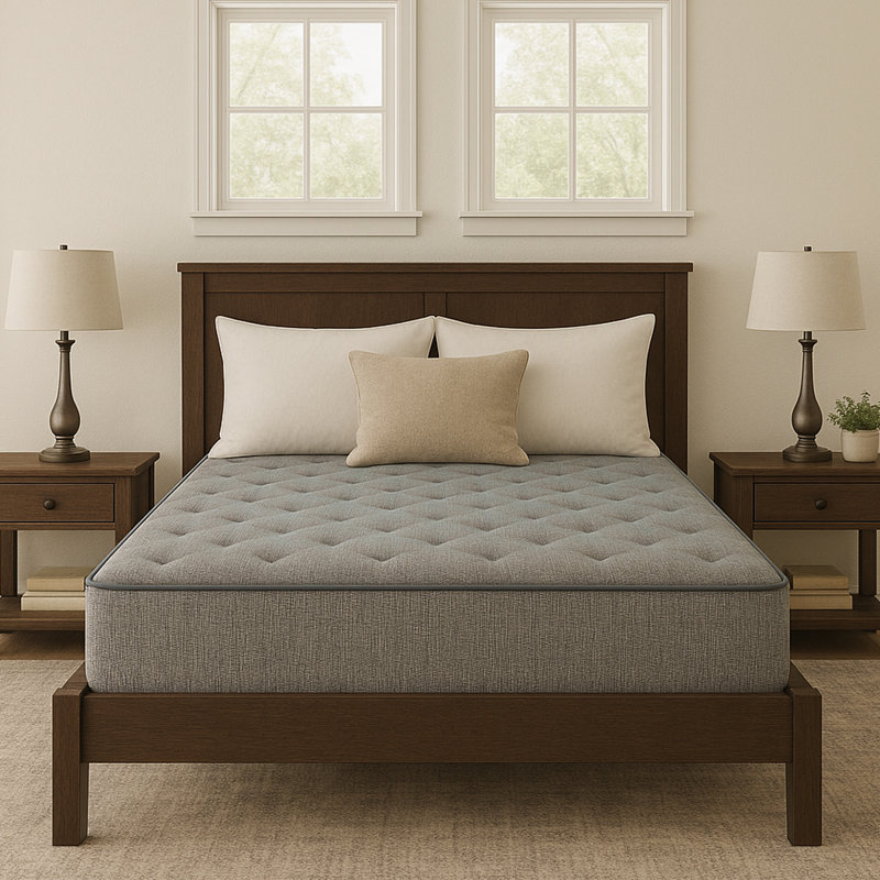 Matelas double à ressorts de 9 pouces de 9 po, confort moyen, confort à long terme double de 9 po, support pour un sommeil profond