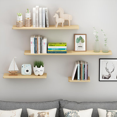 Solid Wood Floating Wall Shelf