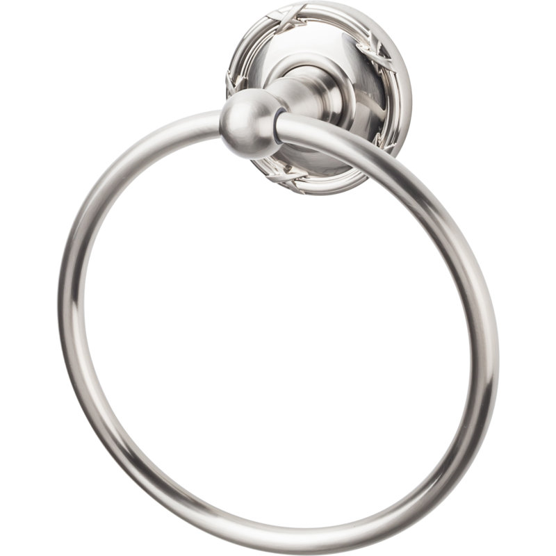 Edwardian Bath  Towel Ring, Brushed Satin Nickel