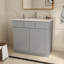 Armoire de cuisine avec meuble-lavabo en contreplaqué prêt à assembler-112695142