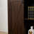 Tall Storage Cabinet Barn Door Storage Country Wood Rustic Farmhouse Pantry Cupboard Barn Door Kitchen Organizer Furniture Home Drawer Shelves L39.37''*W15.75''*H74.4''  Espresso
