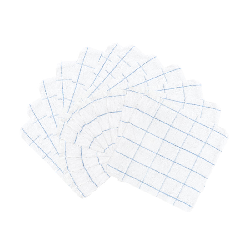 Cook's Linen 100% Cotton 12x12 Dishcloth (Pack of 12), Blue