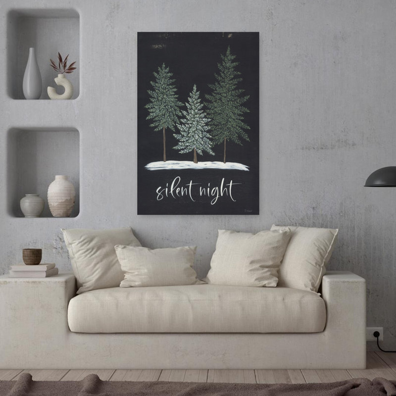 Silent Night 1 Piece Wrapped Canvas Wall Art, 91.44cm H x 60.96cm W