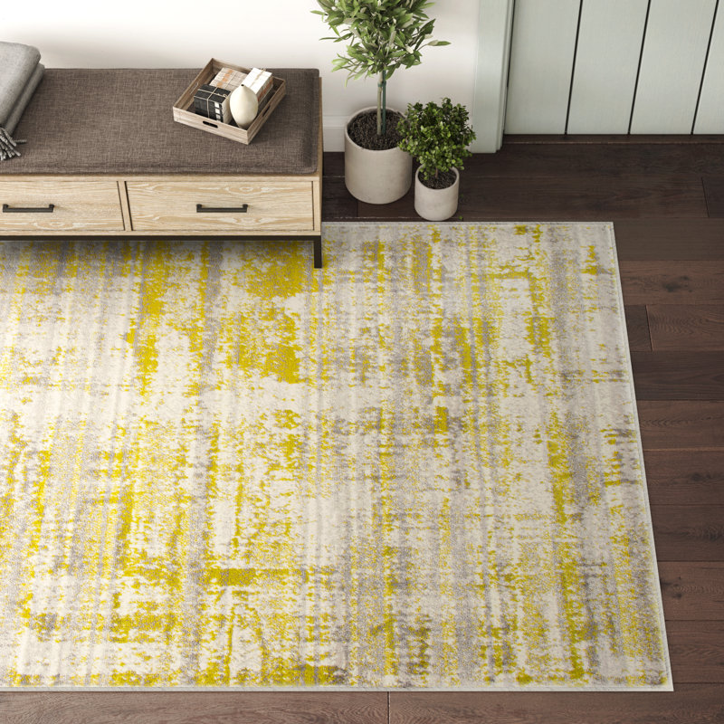 Skyler Performance Abstract Rug, Rectangle 4' x 6'