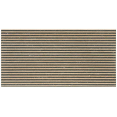 Bois 24x48 Taupe Wood Ceramic Large Format Fluted Wall Tile (15.5 sq ft/case) - 2 Pack