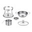 Mini réchaud à casseroles en acier inoxydable 4 pièces Shabu Shabu