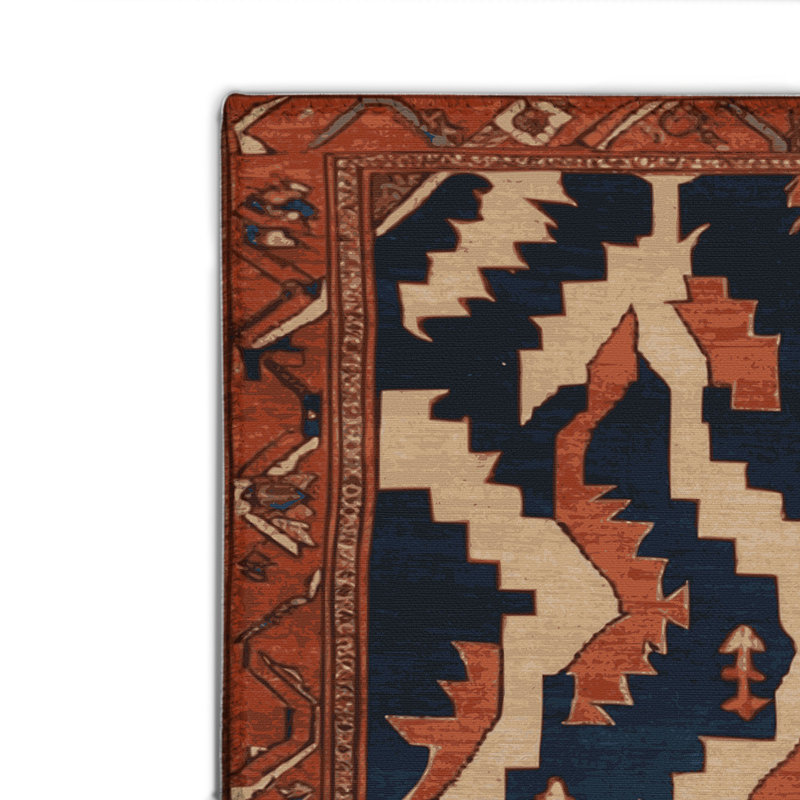 Tapis d'intérieur et d'extérieur gris Persian, Rectangulaire 2 pi x 3 pi
