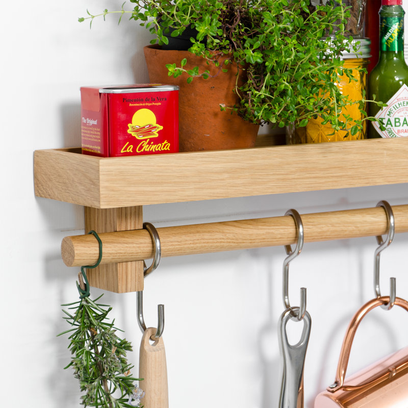 Haakenson Wood Cabinet Shelving Rack