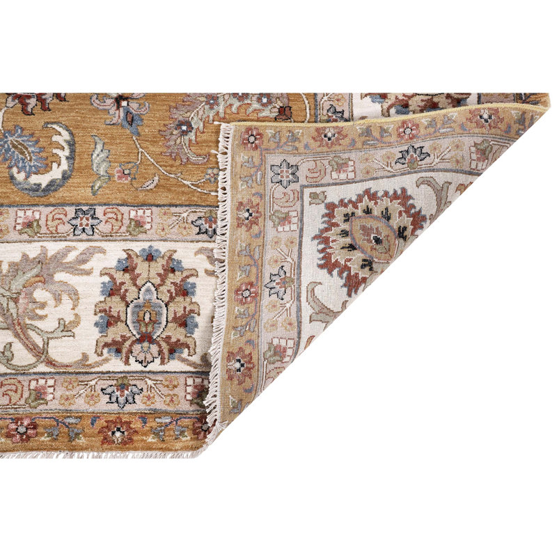 Hand Knotted Wool Oriental Area Rug, Rectangle 9' x 12'