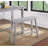 Colynn Saddle Seat Bench with Angled Frame, Sandblasted Acacia Wood-1854871626