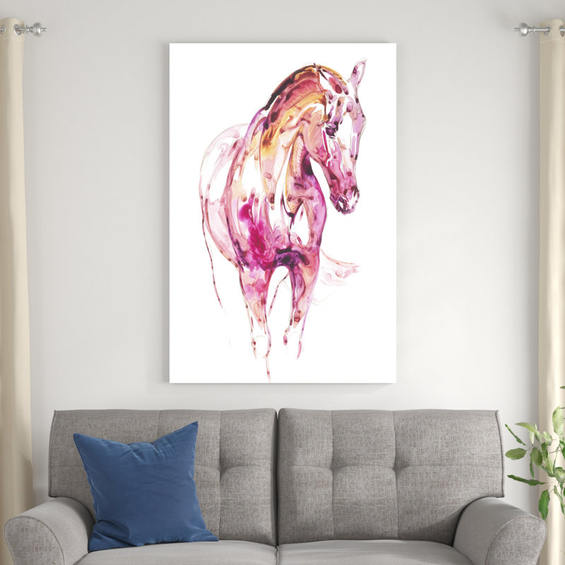 Grenat cheval III, H 48 po x l 32 po x P 1,25 po