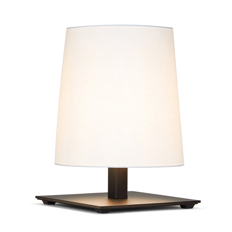 Tonda Table Lamp, Matte Black Silk