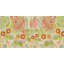 Reproduction d’art sur toile tendue "orange et vert floral" par maria pezzano-15835489