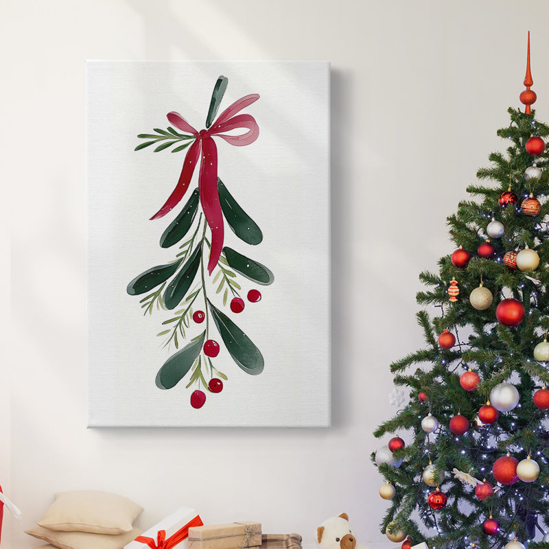 Art des Fêtes de Noël - Toile tendue avec châssis X, H 12 po x l 8 po