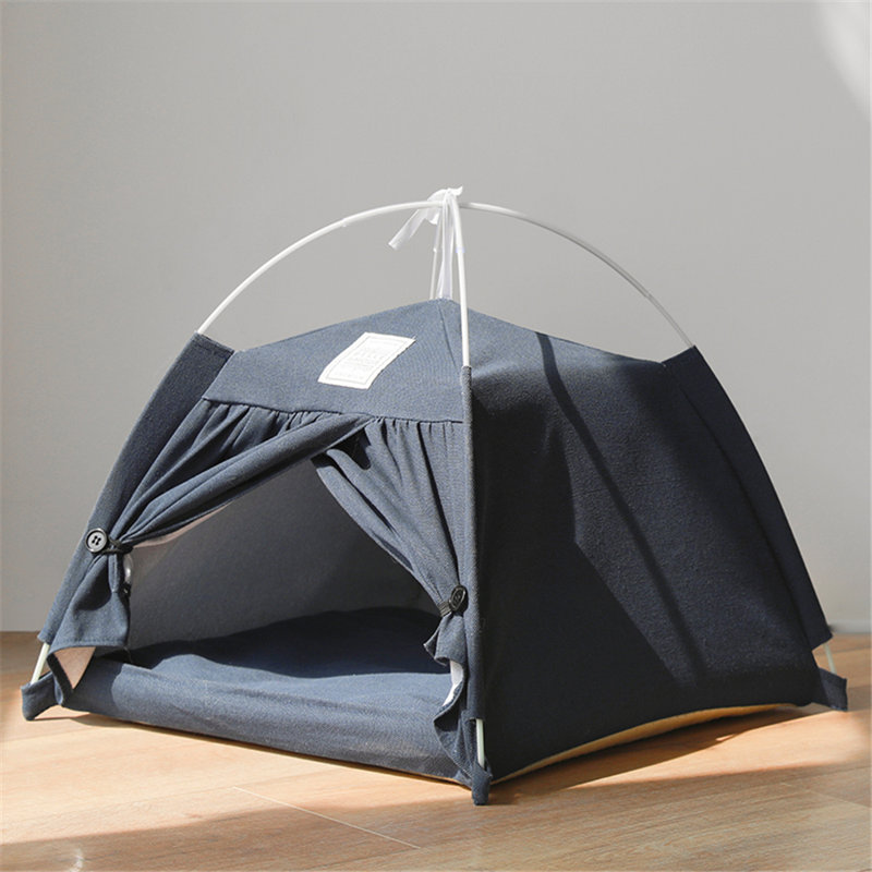 Lit-tente pour chat Bennfield, Bleu marine