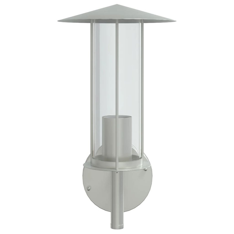 Dayvid Plug-in 1 Light Outdoor Wall Light, Silver
