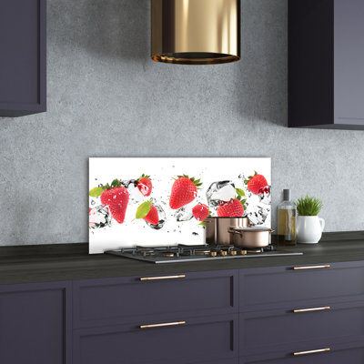 Louisius 50cm W x 100cm L Glass Peel and Stick Panel