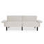 Velvet Futon Couch Canapé-lit pliant convertible capitonné avec accoudoirs réglables pour appartement