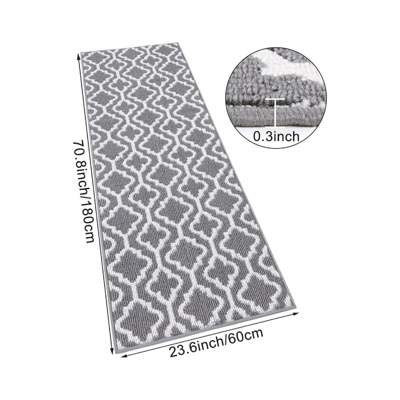 Geometric 60cm X 180cm Area Rug