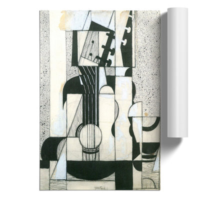 Guitar by Juan Gris - Frameless Print