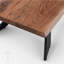 Bonum Acacia Solid Wood Top Metal Base Dining Table