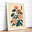 Dahlias and Foliage Japandi - Framed Print-2026170331-2026170336