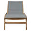 Parmele Outdoor Teak Chaise Lounge