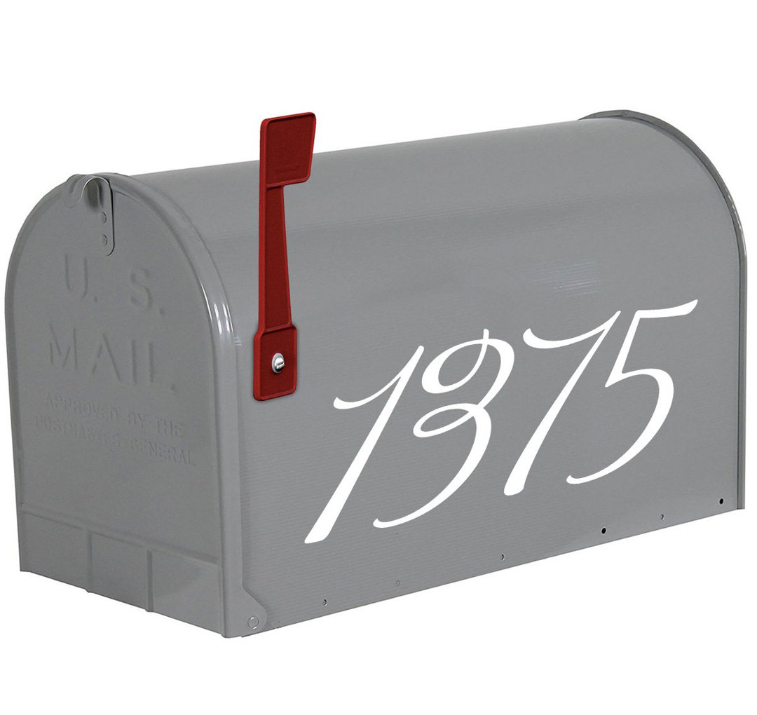 4'' H Vinyl Self-Adhesive House Letters And Numbers VWAQ 